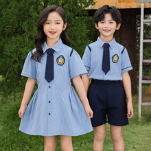 2024小学生夏季新款小服儿童套装幼儿园园服老师装演出服合唱服