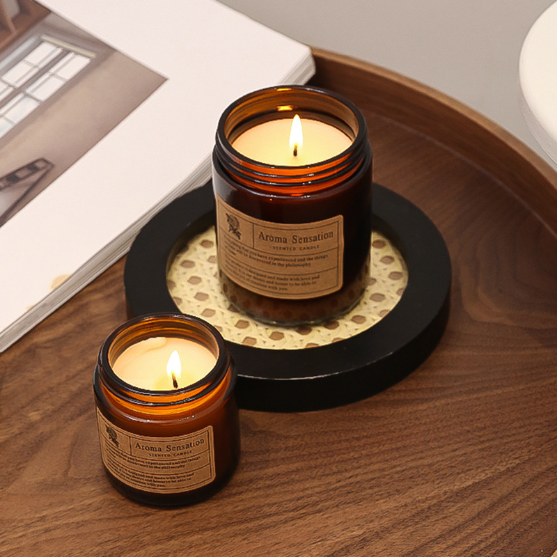 无烟植物蜡香薰蜡烛空气清新精油家用卧室持久留香香氛伴手礼批发