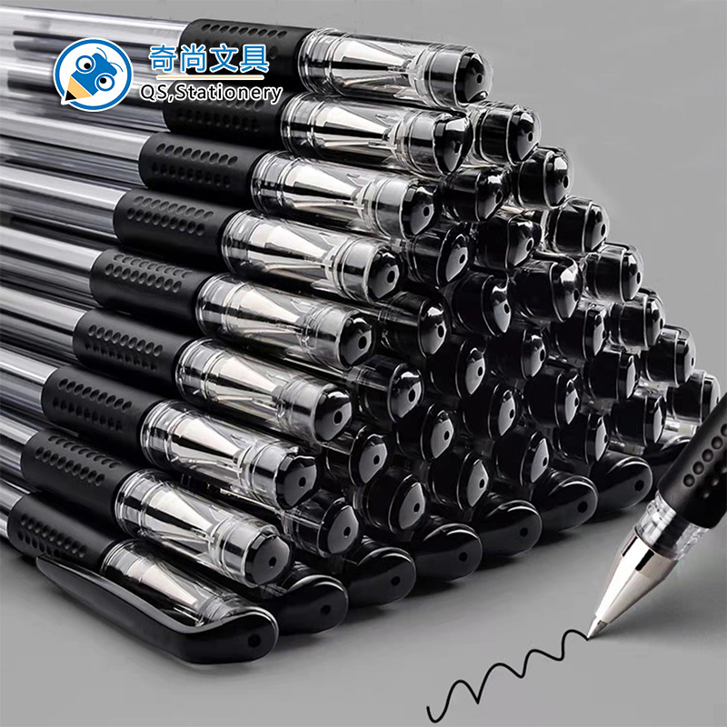 Office Supplies European Standard Black Gel Pen Water-Based Paint Pen Syringe Signature Pen Exam Student Carbon Pen Wholesale Pen