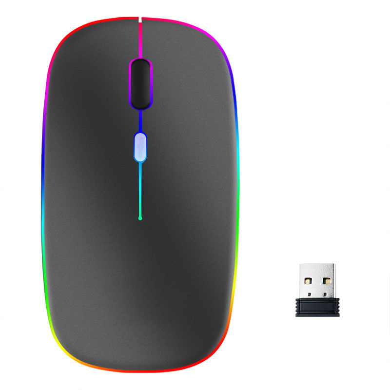 Wireless Mouse Bluetooth Mute Rechargeable Boys and Girls Silent Laptop Office Tablet Unlimited Mouse