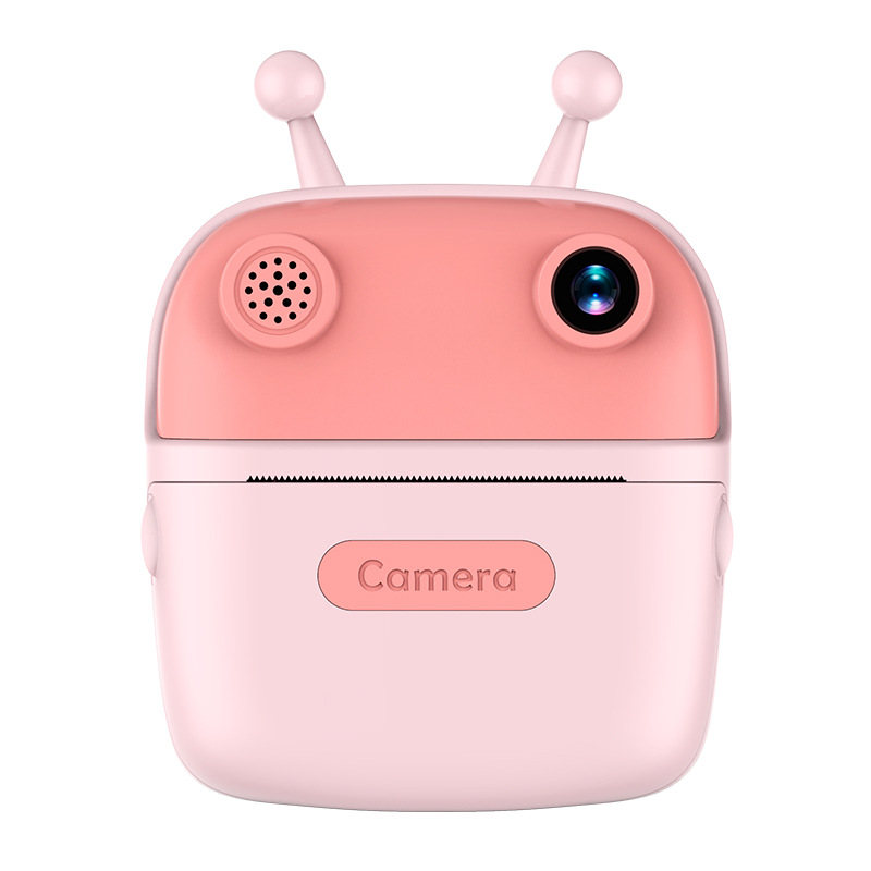 Cross-Border New Snail Children Print Camera Polaroid Digital Camera Cute Cartoon Photo Hd Dual Camera