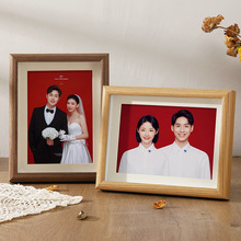 结婚登记照相框摆台洗照片做成情侣婚纱照周年纪念六6寸相册