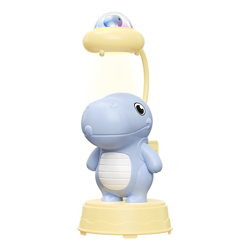 Cartoon Charging Lamp Little Frog Dinosaur Spaceman Unicorn Table Lamp with Pencil Sharpener Lights Small Night Lamp Gift