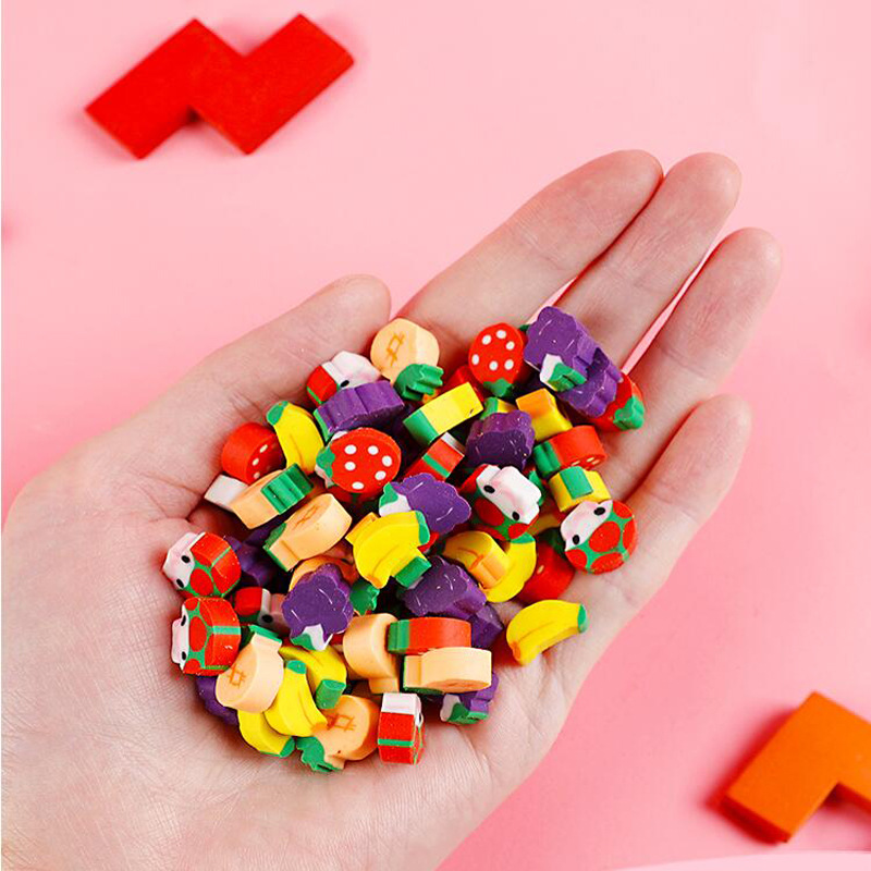 创意学生文具用品奖品批发可爱水果橡皮擦 卡通玩具橡皮混批