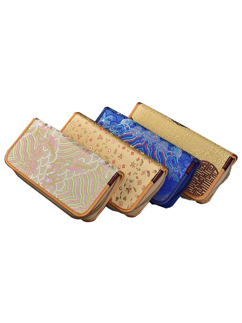 中国特色礼物蜀锦蜀绣钱包宴会刺绣手拿包旗袍包送老外成都纪念品