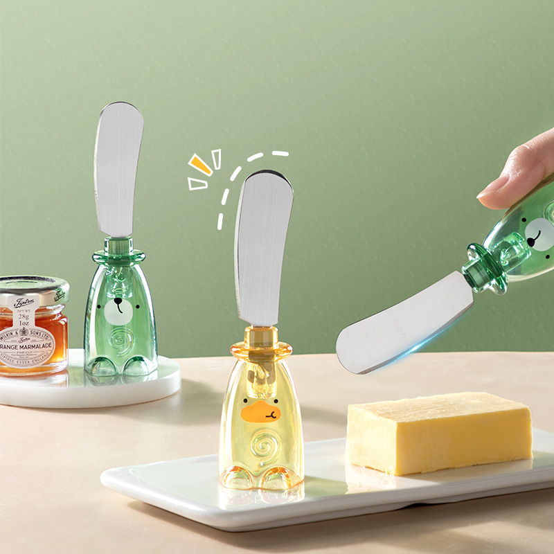 kitchen butter knife bread toast cheese jam cream peanut butter spatula scraper can stand paste knife scraper