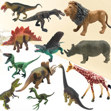 跨境新品亚马逊恐龙玩具套装塑胶仿真动物模型霸王龙儿童玩具礼品