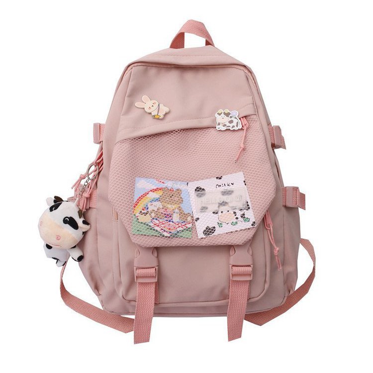 2021 Spring and Summer New Japanese Ins Style Mori Artistic Simple All-Match Student Bag Korean Style Vintage Style Backpack