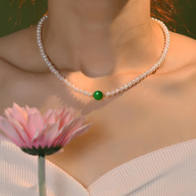 和田玉天然淡水珍珠项链小众轻奢高级感手链指环2022年新款潮配饰