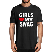 LOVE MY SWAG Funny Vintage  Cotton Summer Men's