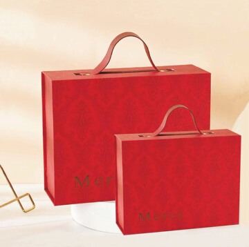 新款花纹纹理礼品盒 皮带手提包装礼盒 喜糖盒伴手礼礼盒工厂批发