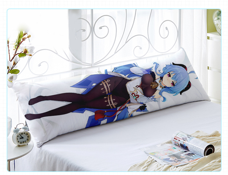 萌工坊动漫原神甘雨等身抱枕靠枕二次元周边床品外贸批发亚马逊