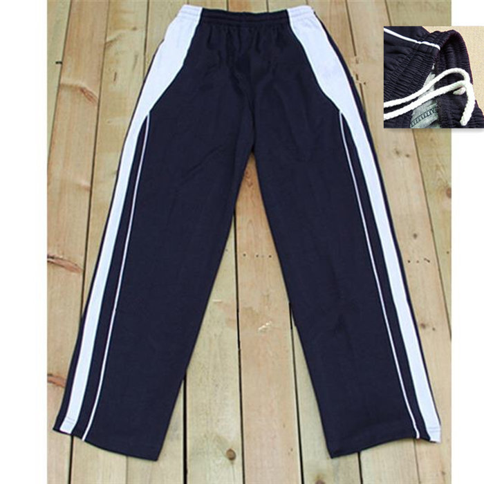 【长裤到货】厂家直销 实拍中学生深圳校服加拉链长裤运动裤校裤