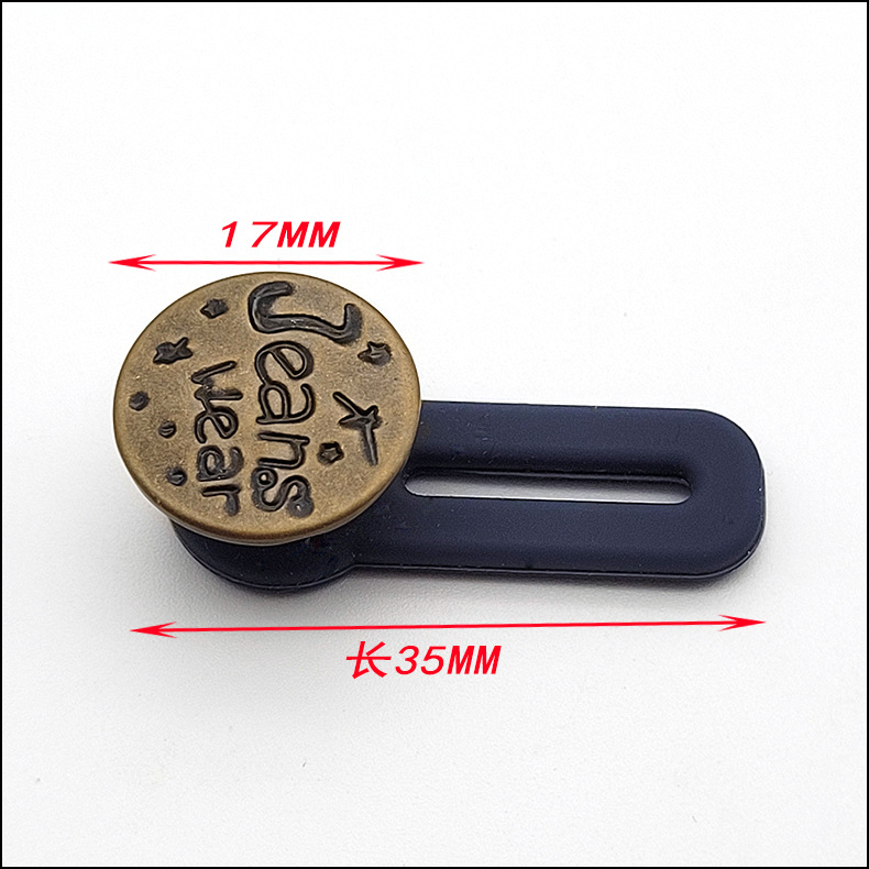 Sewing Free Button Retractable Expansion Belt Buckle Small Change Large Detachable Button Waist Extension Jeans Button Adjustable Buckle