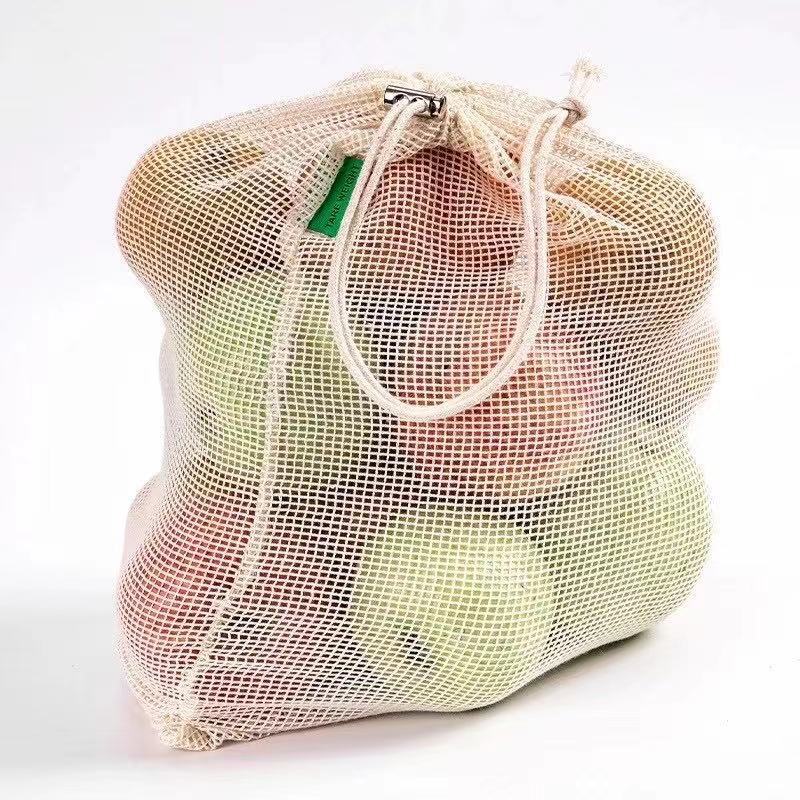 厂家新款网眼网袋 水果包装手提塑料网兜袋编织小网眼袋子