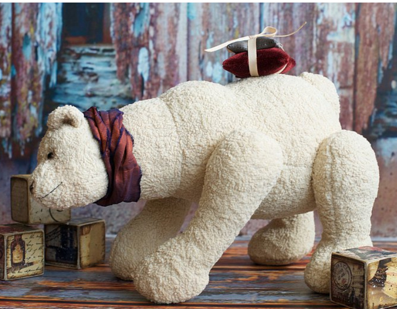 跨境新品vintage plush动画周边毛绒玩具大白熊公仔玩偶支持来样