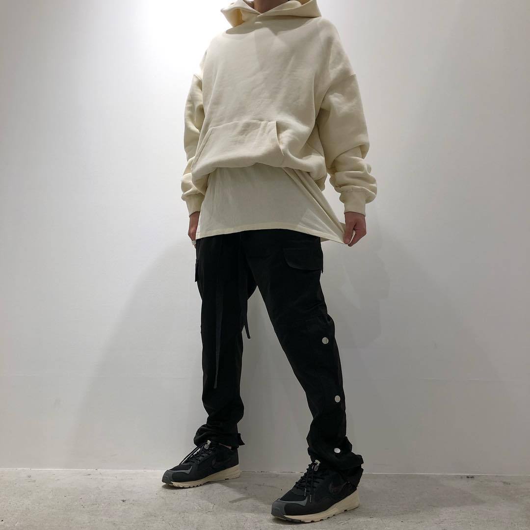 fearofgod第六季主线fog排扣裤飘带长裤魔术贴高街休闲裤子男潮