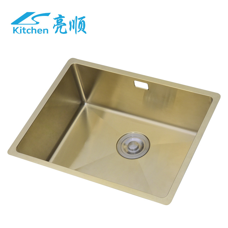 加厚304不锈钢手工盆单盆洗碗池 手工焊接厨房洗菜盆水池批发跨境