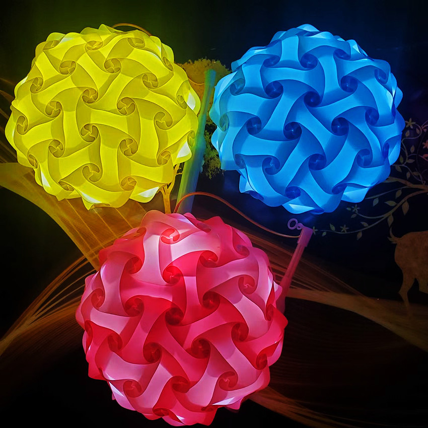 儿童节日手提花灯diy手工花灯材料片元宵春节节假日热销新款花灯