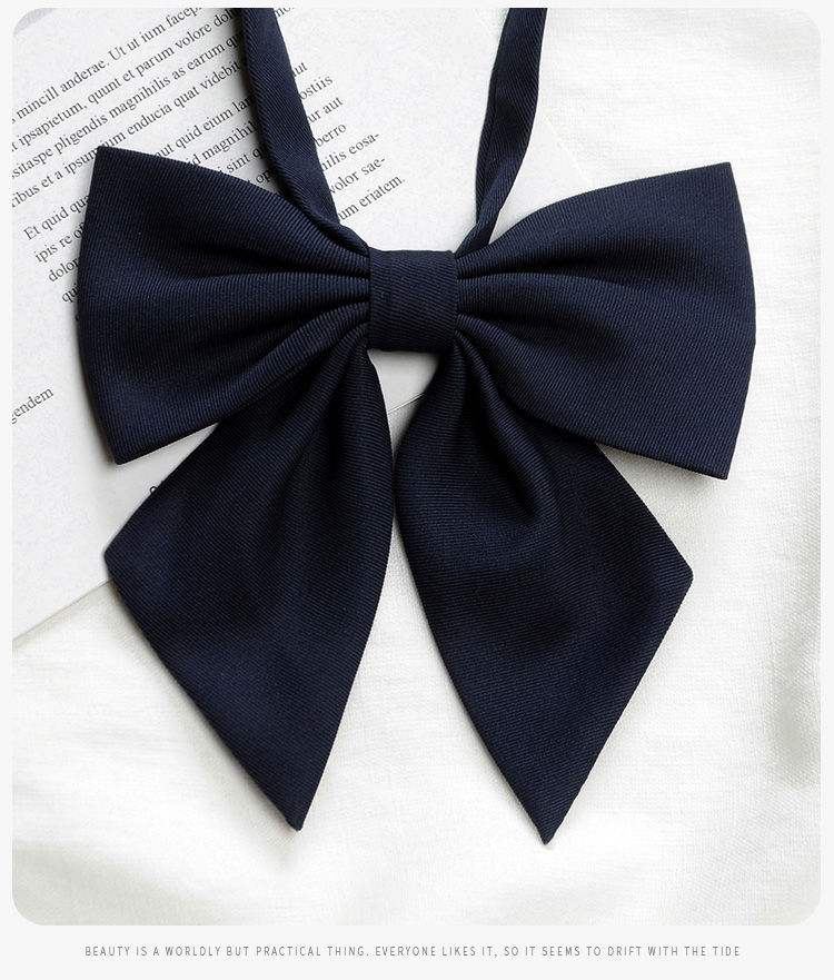 羽根领结jk制服纯色领结女学院风衬衫校服配饰水手服蝴蝶结赤羽根