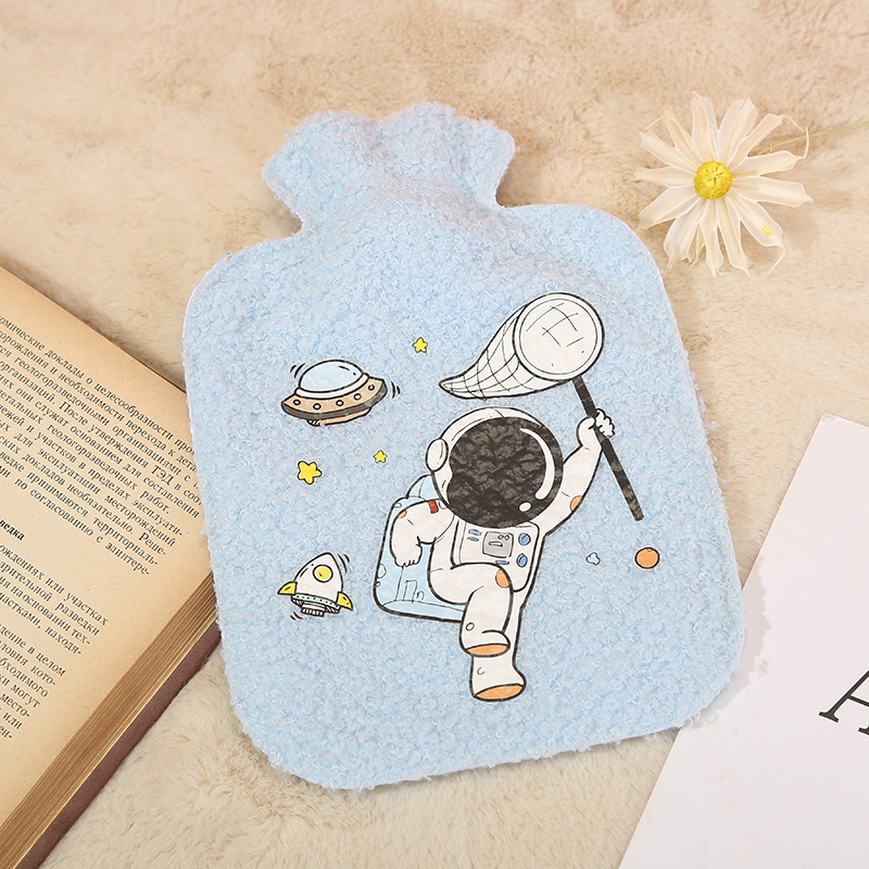 Cartoon Water Injection Hand Warmer Student Cute Portable Large Hot Compress Belly Portable Plush Irrigation Hot-Water Bag