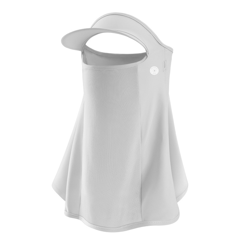 Summer New Ice Silk Sun Mask Female Outdoor Full Face Sun Hat Lightweight Breathable Facekini Face Towel