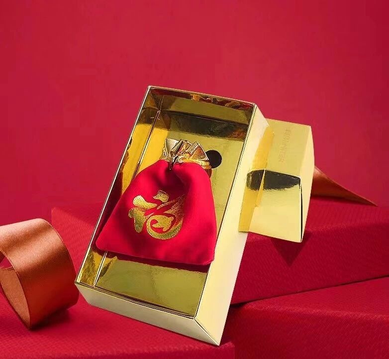 周大生六福老凤祥老庙中国黄金梦金园珠宝店活动黄金盲盒空盒包装