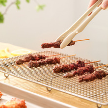 日本硅胶食物夹子厨房耐高温防烫油炸煎牛排食物夹家用烤肉烧烤夹