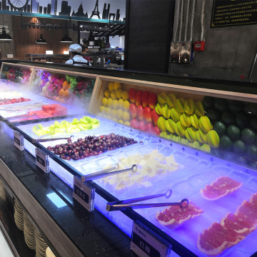 海鲜冰台不锈钢冰槽冰盘商用超市自助餐火锅冷藏冷冻保鲜展示柜