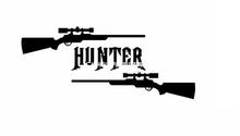 汽车贴纸图片野外狩猎爱好者打猎HUNTER Gun反光贴图个性创意