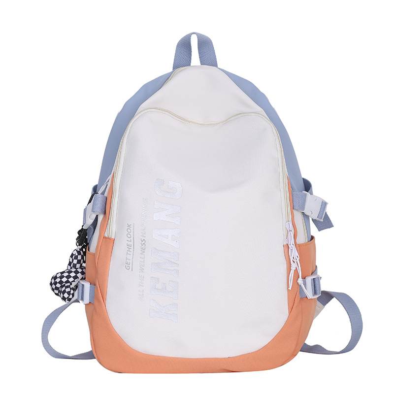 Women's Korean-Style Versatile Early High School and College Student Backpack Women's Ins Korean-Style Harajuku Contrast Color Large Capacity Backpack