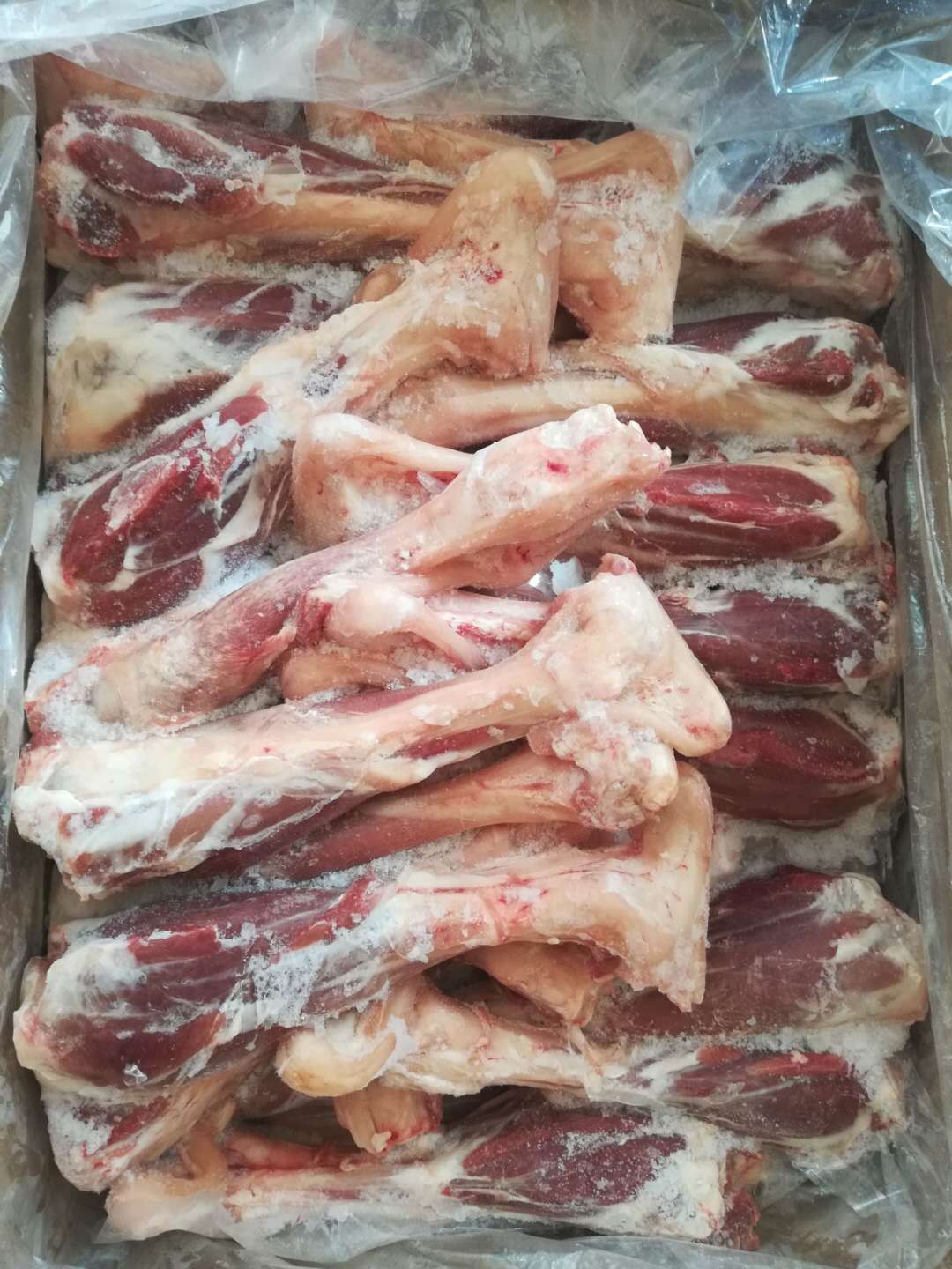 小后棒羊后腿骨汤骨20斤1箱 30个左右/箱羊棒骨羊蝎子 肥牛羊肉