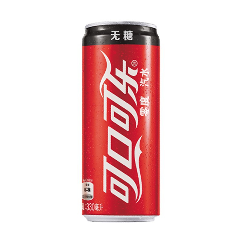可口可乐零度可乐汽水无糖罐装*罐整箱便捷摩登罐零卡罐装
