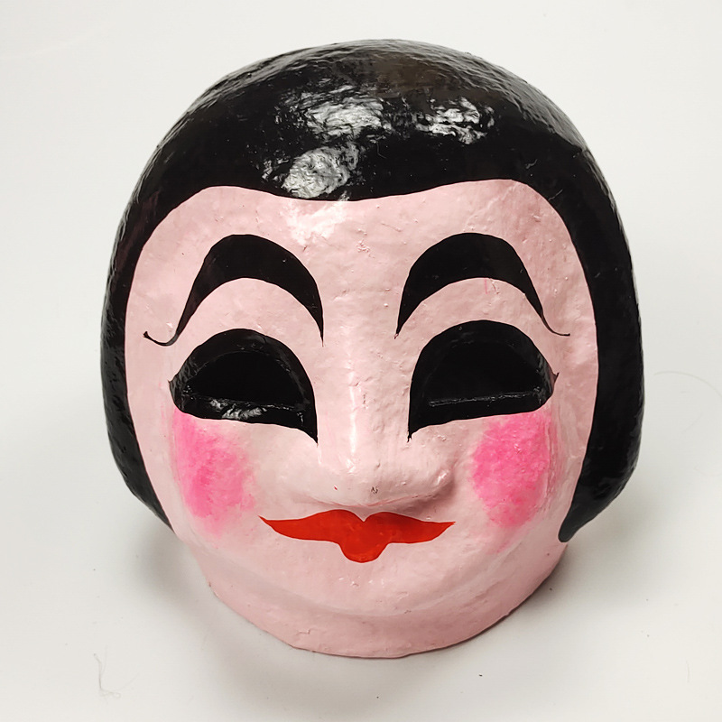 舞龙舞狮道具大头佛面具头套醒狮佛公佛婆男女娃娃头套舞狮子儿童