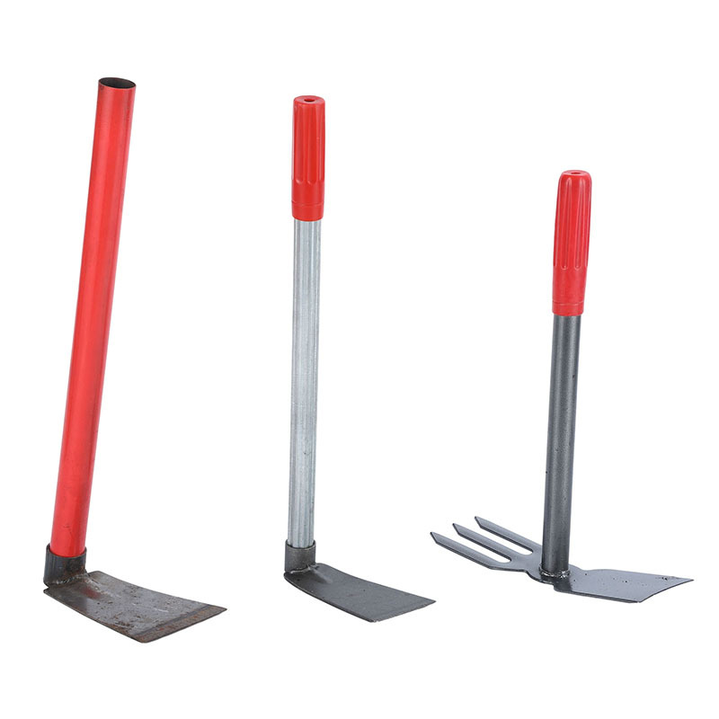 农用锄头园艺锄除草钢管笋锄两头忙批发家用花锄小挖锄园林工具