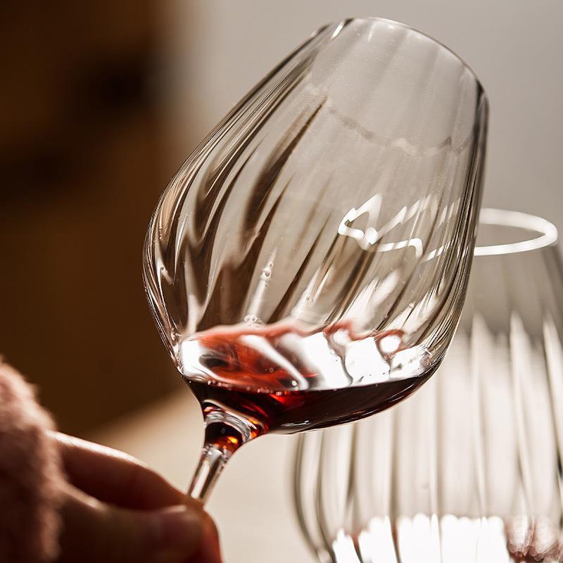 rona洛娜捷克进口棱镜葡萄高脚杯红酒杯家用高档水晶玻璃香槟杯意