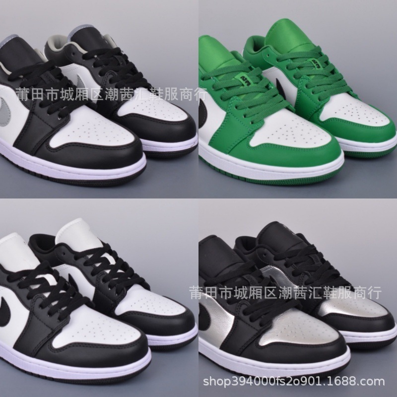 莆田高版本aj1黑白熊猫低帮复古篮球鞋男影子灰耐磨透气运动鞋女