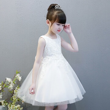 公主裙女童蓬蓬裙洋气儿童连衣裙花童婚纱六一演出礼服白雪公主裙