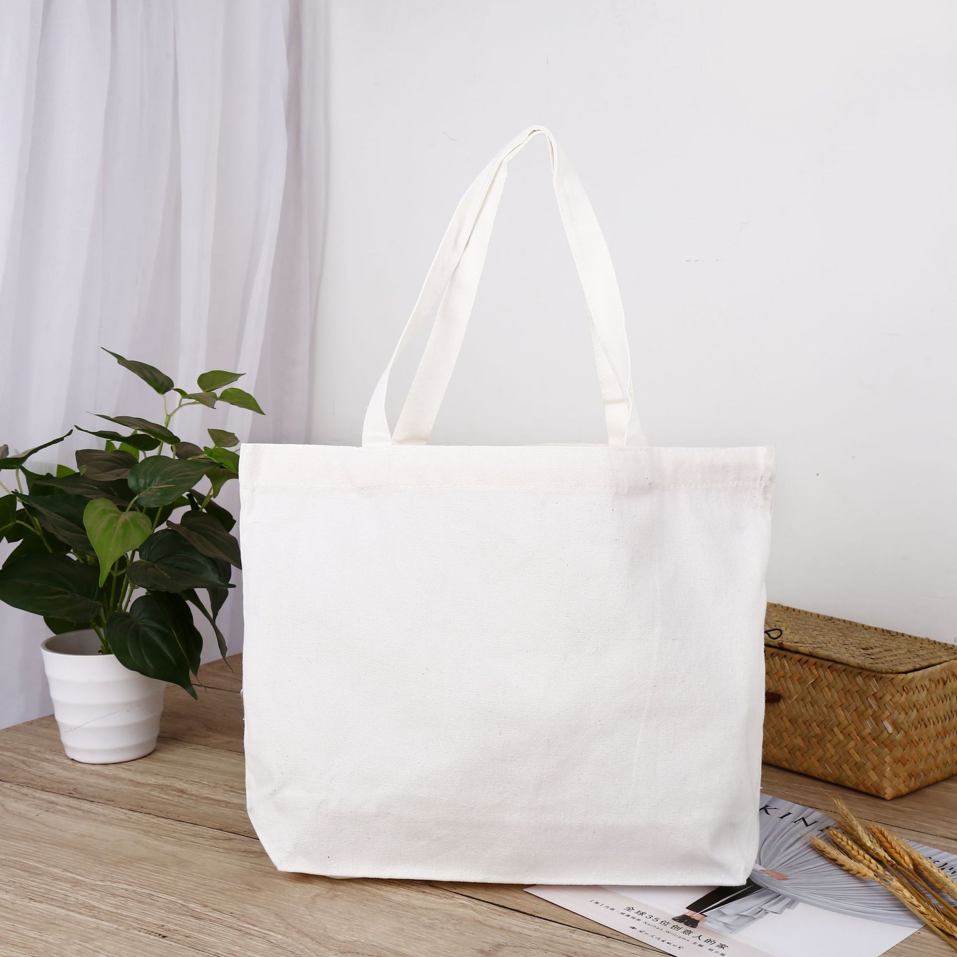 空白现货帆布袋棉布袋环保袋购物袋手提袋背心袋束口袋牛津布袋