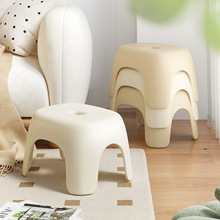 家用小凳子塑料客厅茶几加厚板凳椅子可叠放茶几凳换鞋凳儿童矮凳