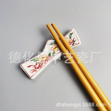 手绘陶瓷日式杂货  筷子架筷架筷托 陶瓷可爱摆件 创意家居摆件
