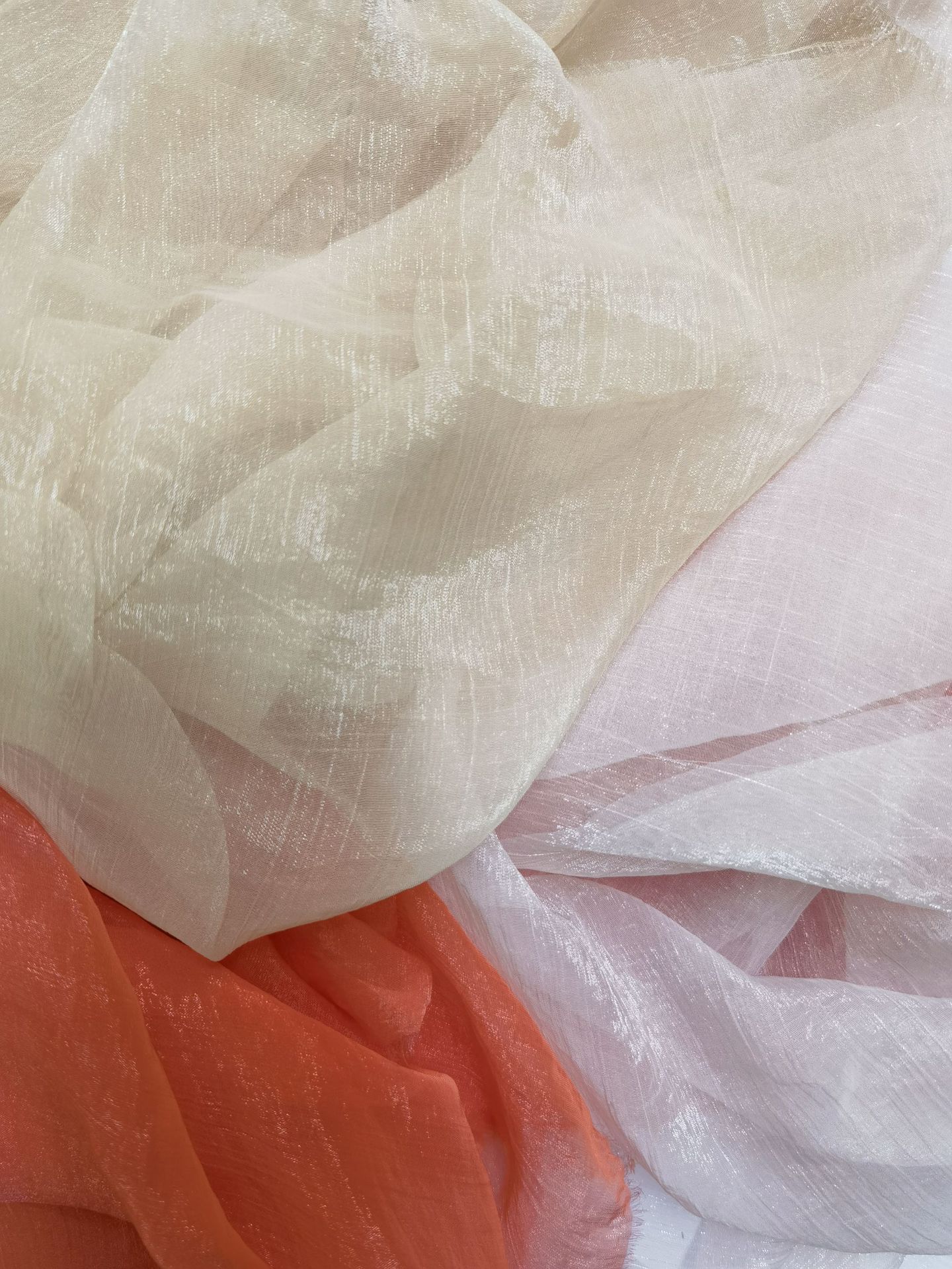 30d锦丝皱汉服lolita防晒衣亮丝雪纺绉防晒衣头饰围巾雪纺面料