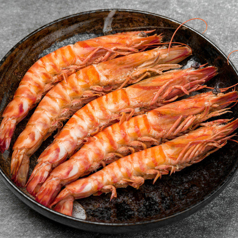 舟山海捕熟冻海鲜冷冻虾明虾蒸煮冻竹节虾水产品批发火锅食材串串