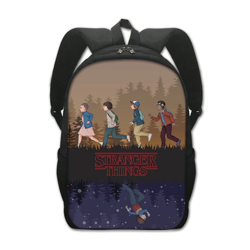 2022 New Stranger Things 4 Peripheral Primary School Student Schoolbag Polyester Creative Comfortable Backpack Children's Computer Bag