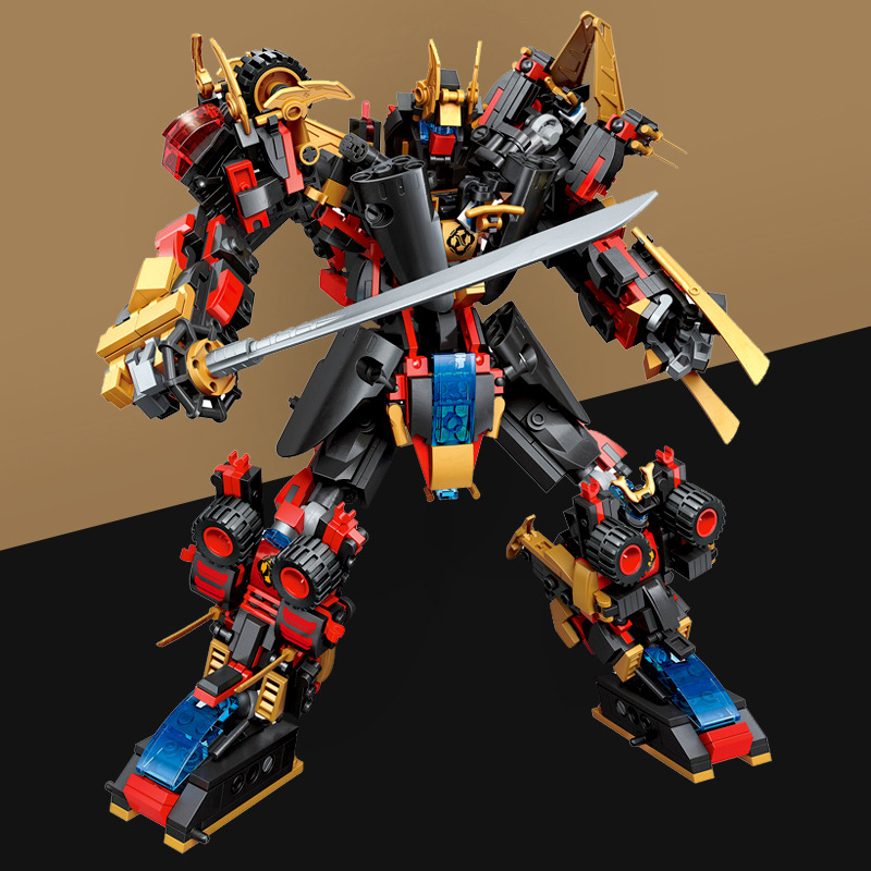 适用乐高积木男孩子变形机器人金刚机甲幻影忍者儿童益智积木玩具