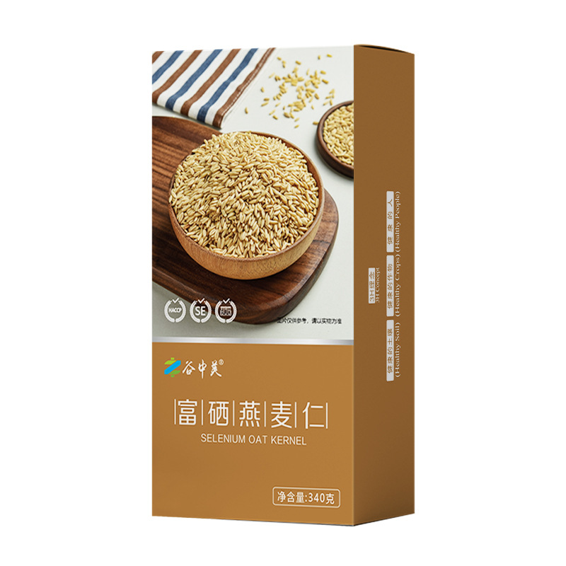 谷中美 富硒燕麦仁340g真空包装五谷杂粮燕麦仁盒装 粗粮谷物燕麦