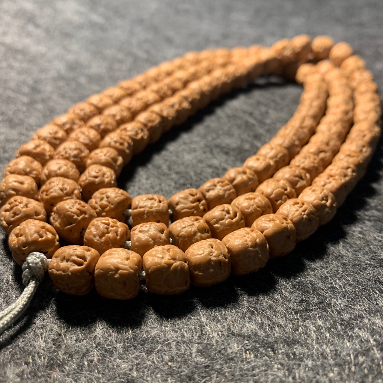 佛手玄武纹小金刚菩提子手串108颗藏式原籽三日红佛手小金刚手链