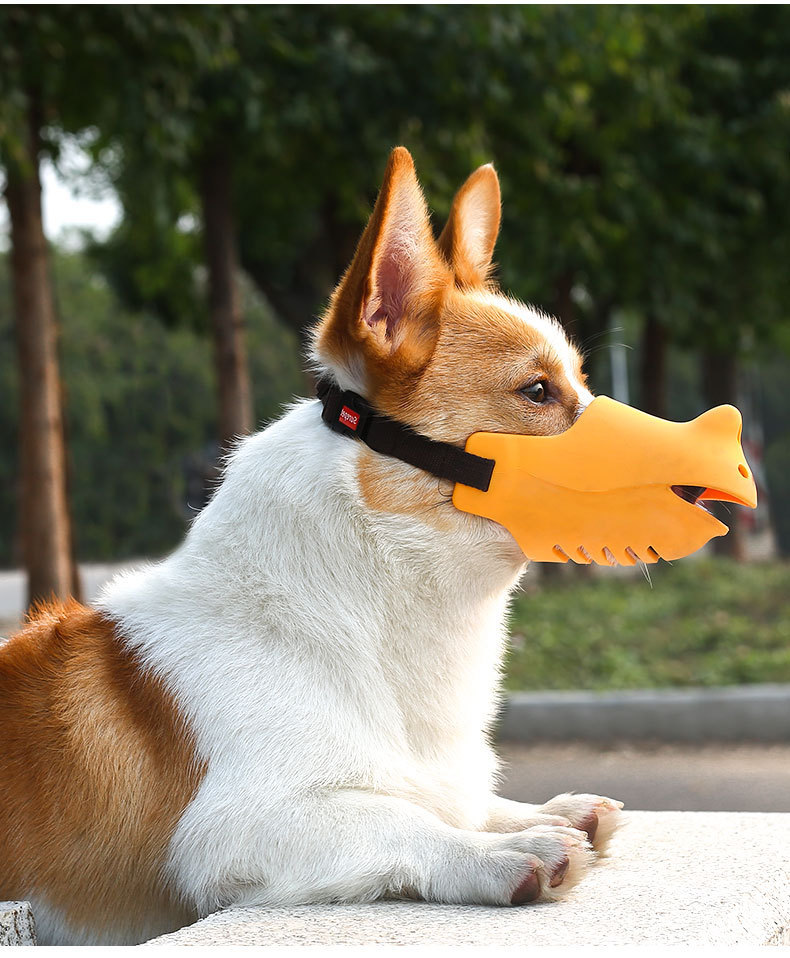 狗狗嘴套防咬叫口罩防乱吃中大型犬止吠器泰迪金毛鸭嘴套宠物用品