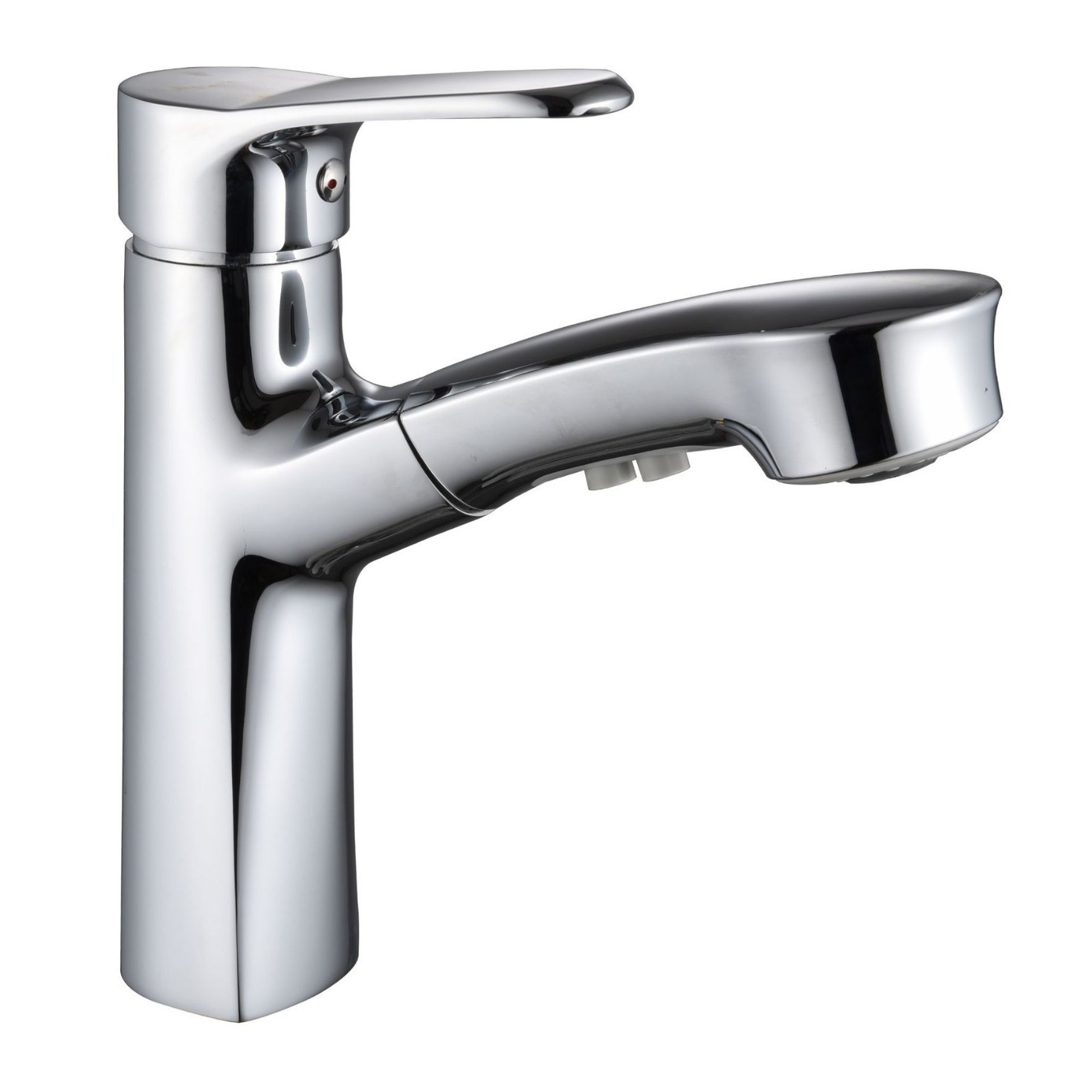 矮款台上盆水龙头铜抽拉面盆龙头混合阀芯防锈单手柄龙头潮州外销