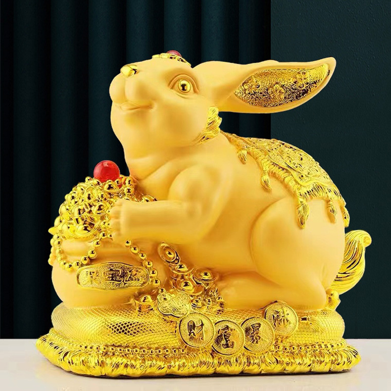 金兔摆件存钱罐办公家居客厅摆设兔年银行保险公司年会开门红礼品